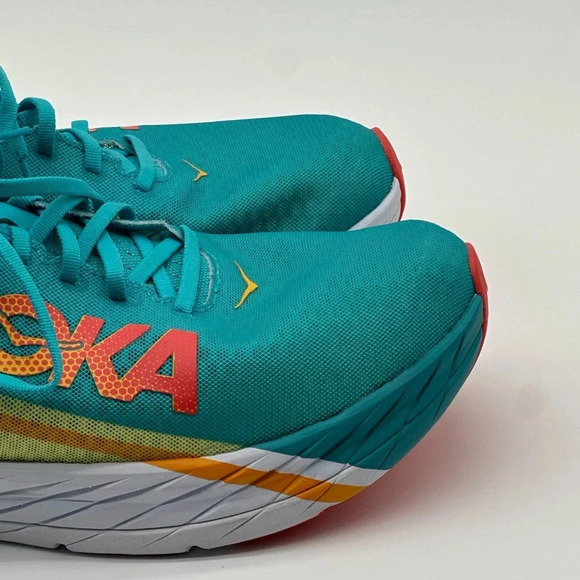 Hoka One One Rocket X Blue Green White Racing Running Shoes Men\'s Size‎ 14 main image 7